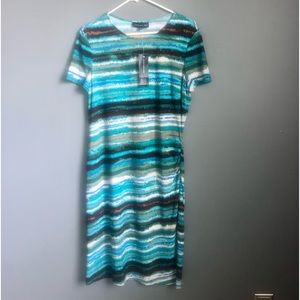 NWT Jones New York Indian Turquoise Dress Size 12